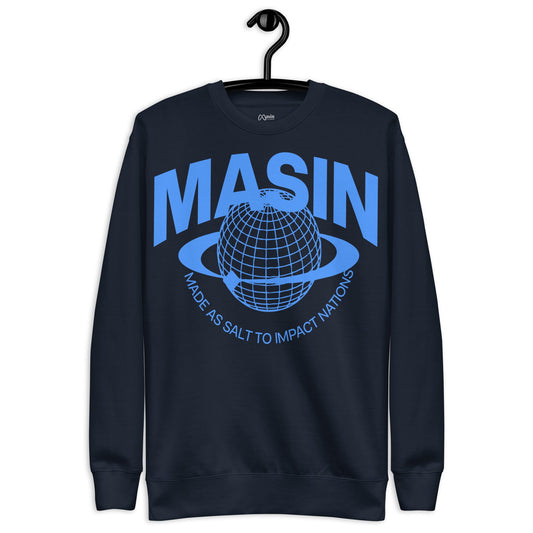 MASIN Definition BLUE - Unisex Premium Sweatshirt Christian by masin fashion