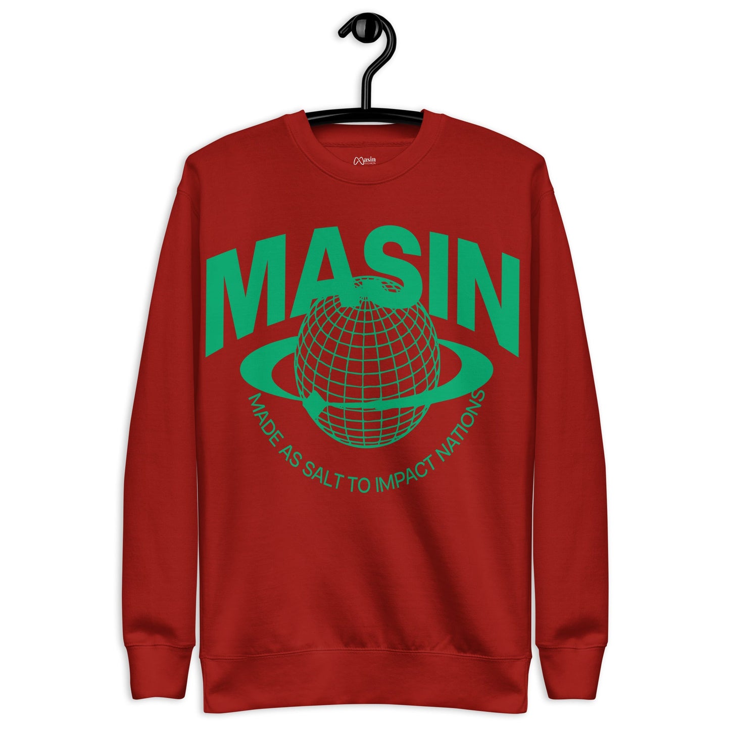 MASIN Definition GREEN - Unisex Premium Sweatshirt by MASIN Fashion – Faith - based Wear