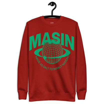 MASIN Definition GREEN - Unisex Premium Sweatshirt by MASIN Fashion – Faith - based Wear