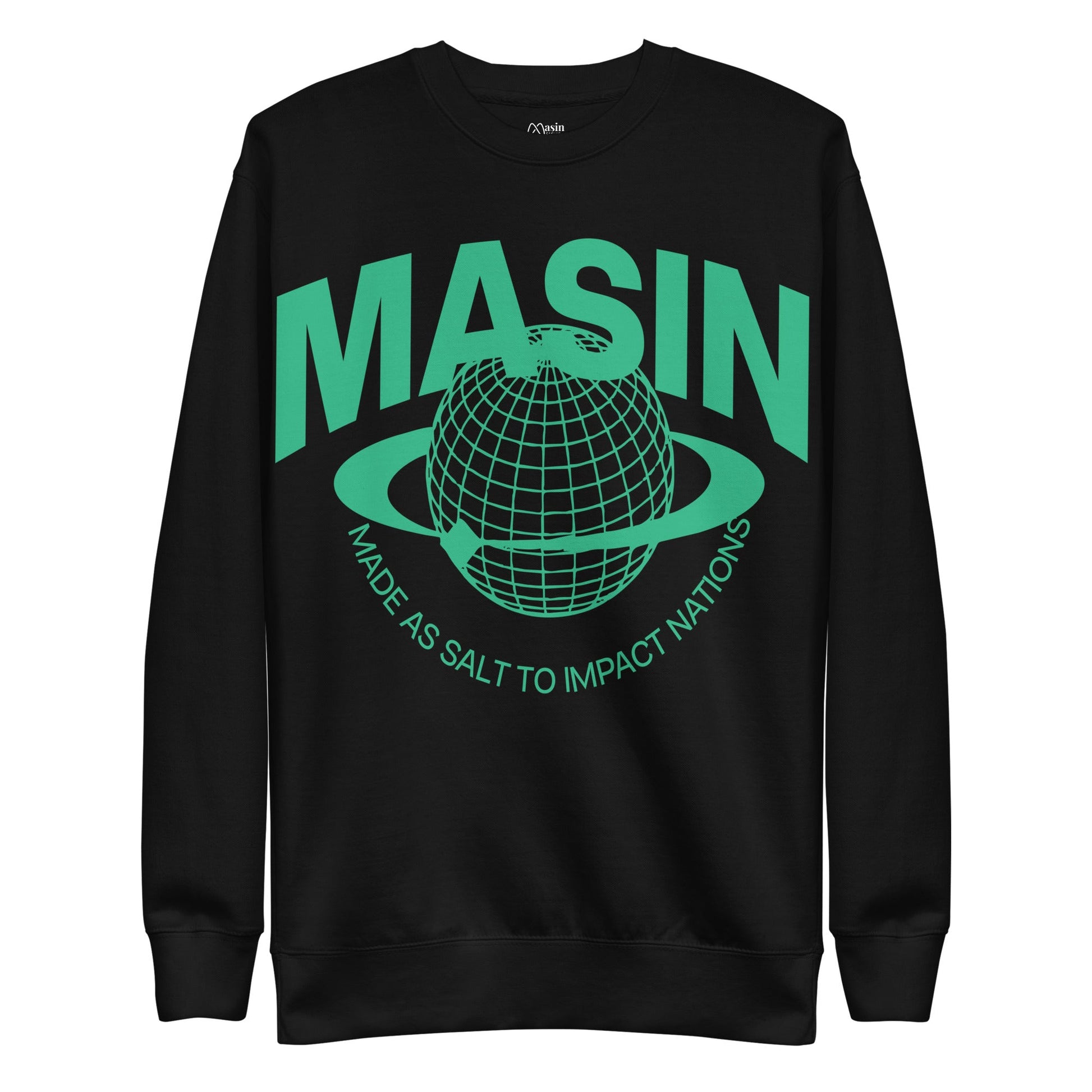 MASIN Definition GREEN - Unisex Premium Sweatshirt by MASIN Fashion – Faith - based Wear