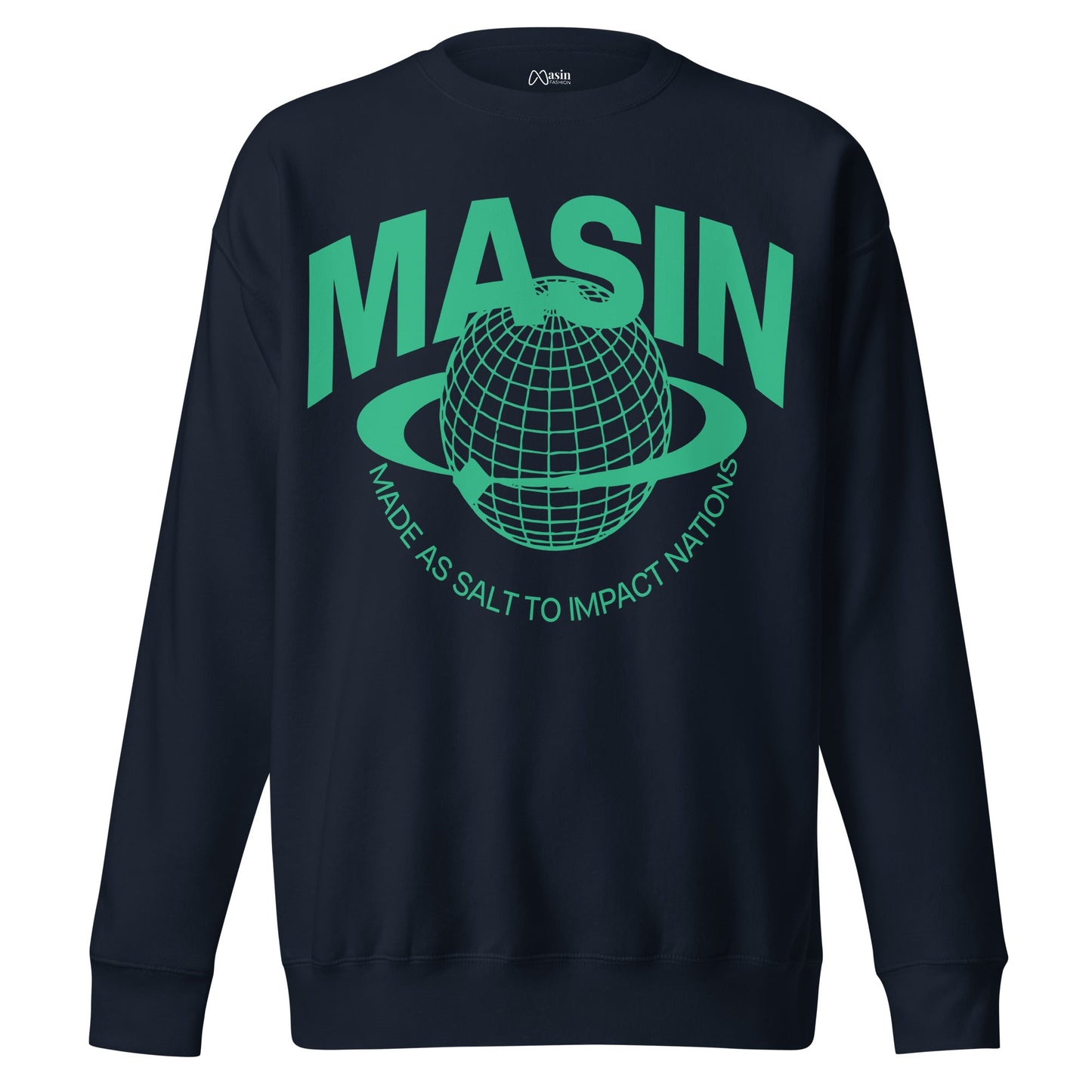 MASIN Definition GREEN - Unisex Premium Sweatshirt by MASIN Fashion – Faith - based Wear