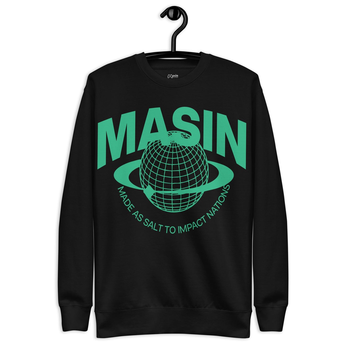 MASIN Definition GREEN - Unisex Premium Sweatshirt by MASIN Fashion – Faith - based Wear