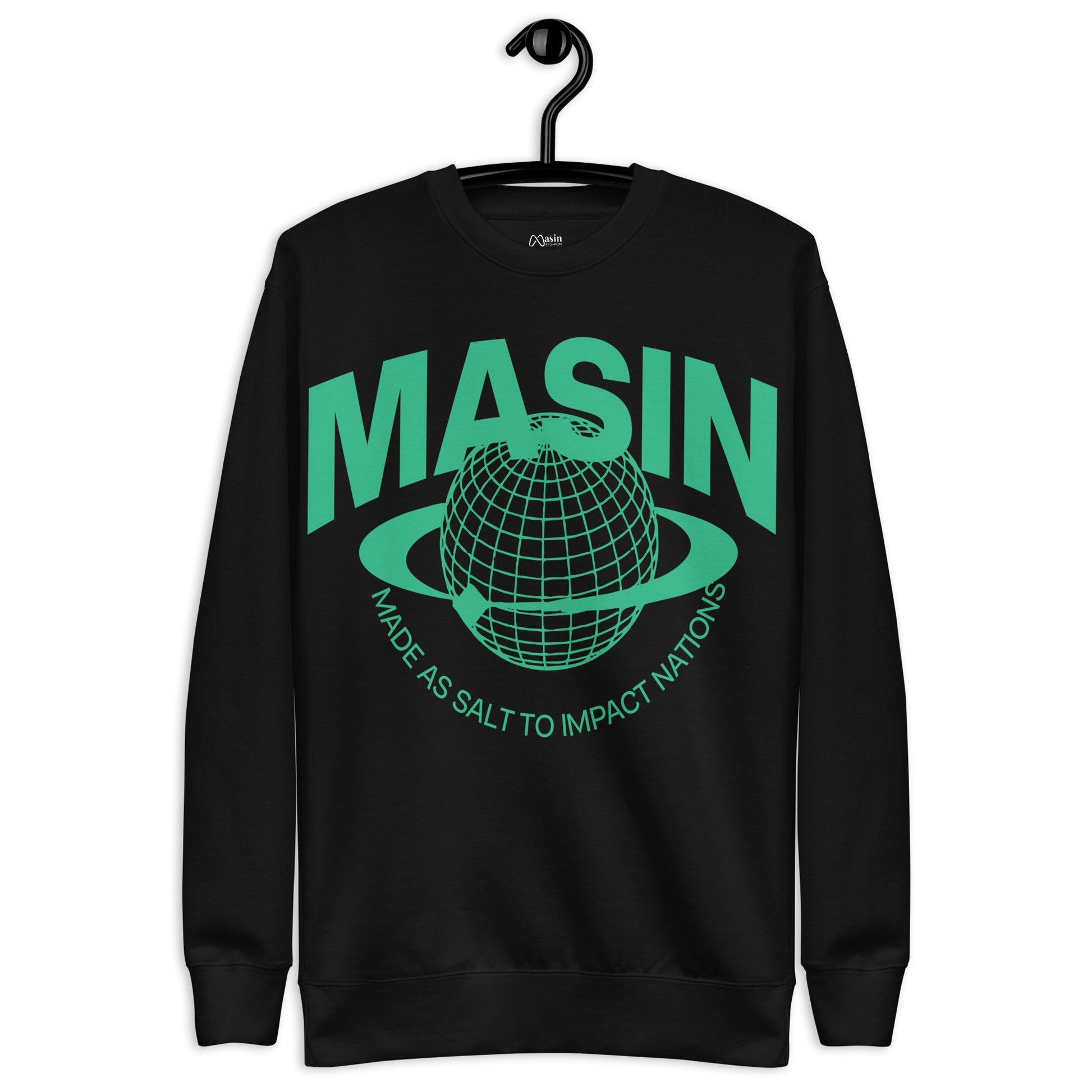 MASIN Definition GREEN - Unisex Premium Sweatshirt by MASIN Fashion – Faith - based Wear