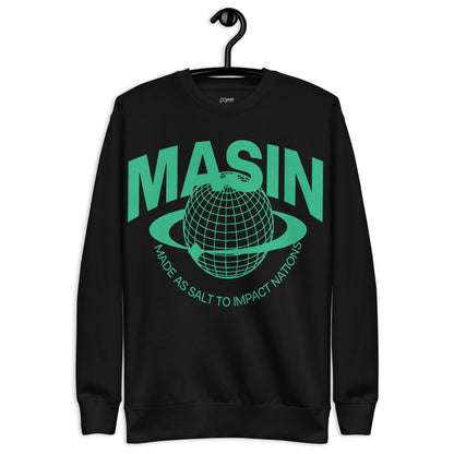 MASIN Definition GREEN - Unisex Premium Sweatshirt by MASIN Fashion – Faith - based Wear