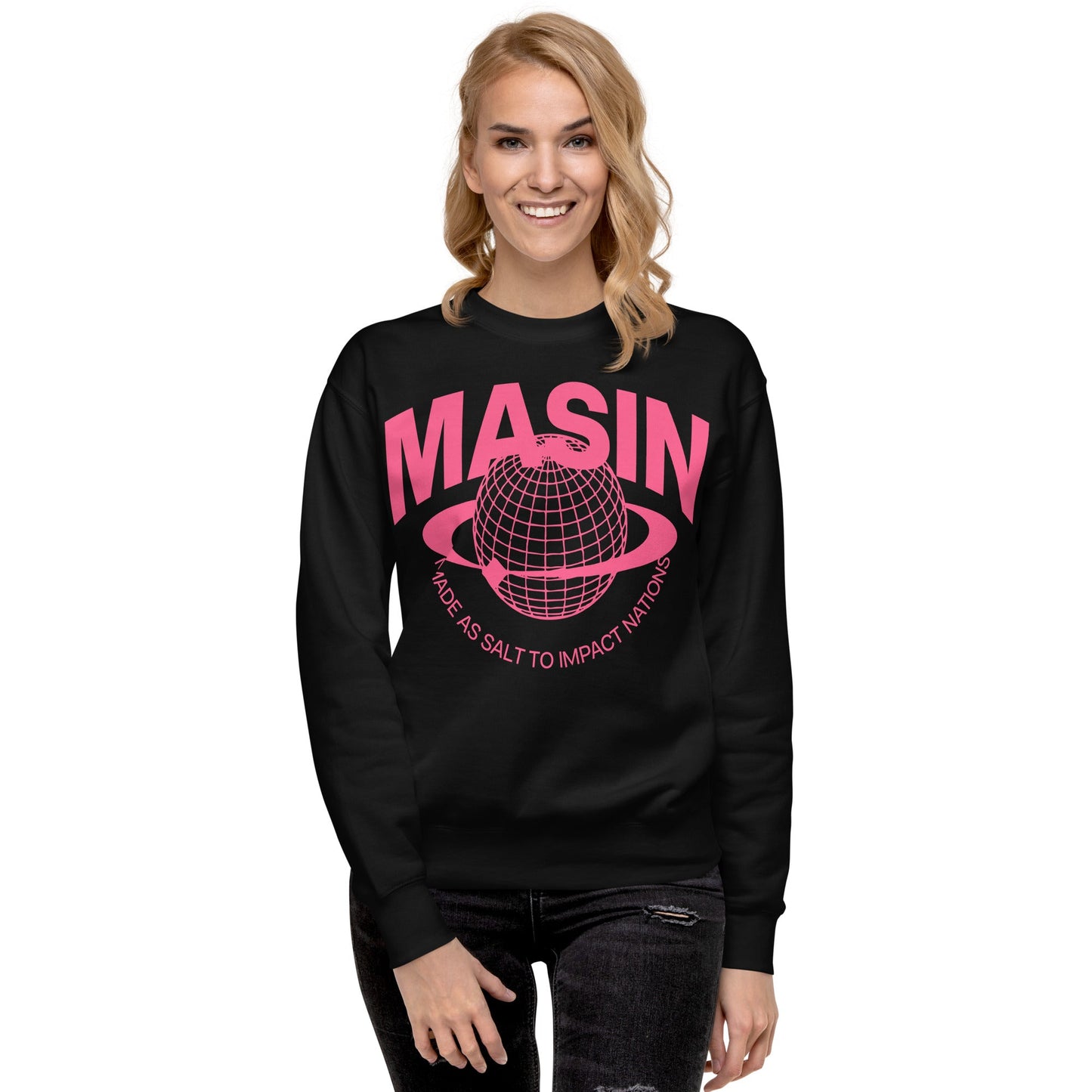 MASIN Definition PINK - Unisex Premium Sweatshirt by MASIN Fashion – Faith - based Wear