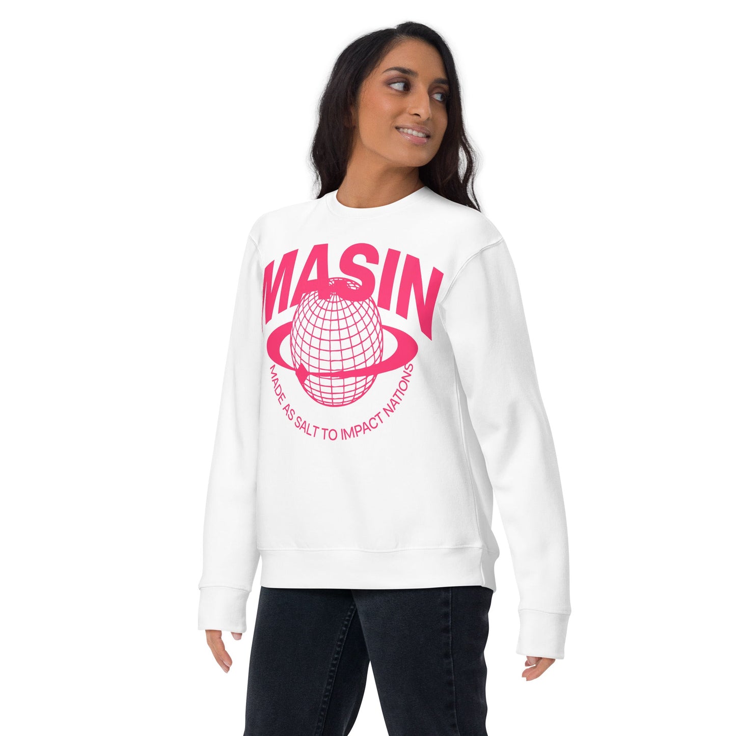 MASIN Definition PINK - Unisex Premium Sweatshirt by MASIN Fashion – Faith - based Wear