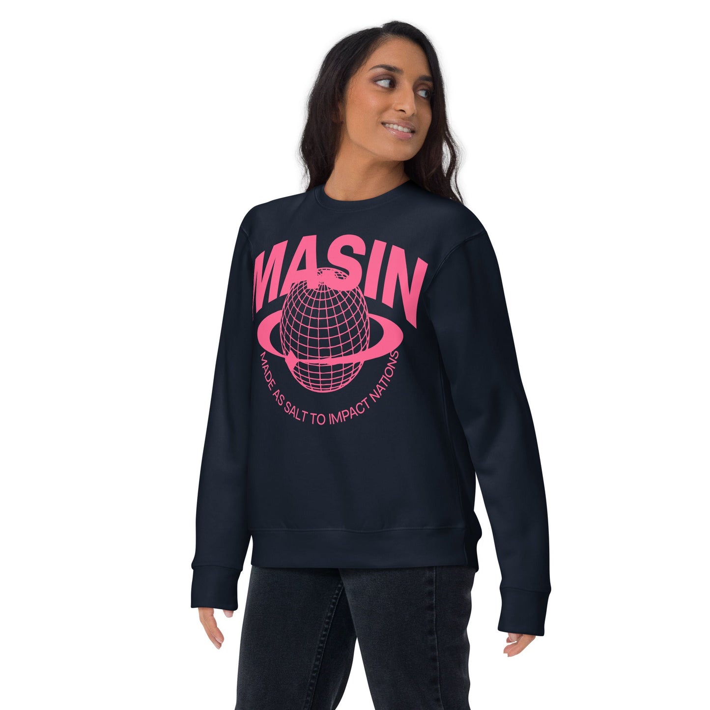 MASIN Definition PINK - Unisex Premium Sweatshirt by MASIN Fashion – Faith - based Wear