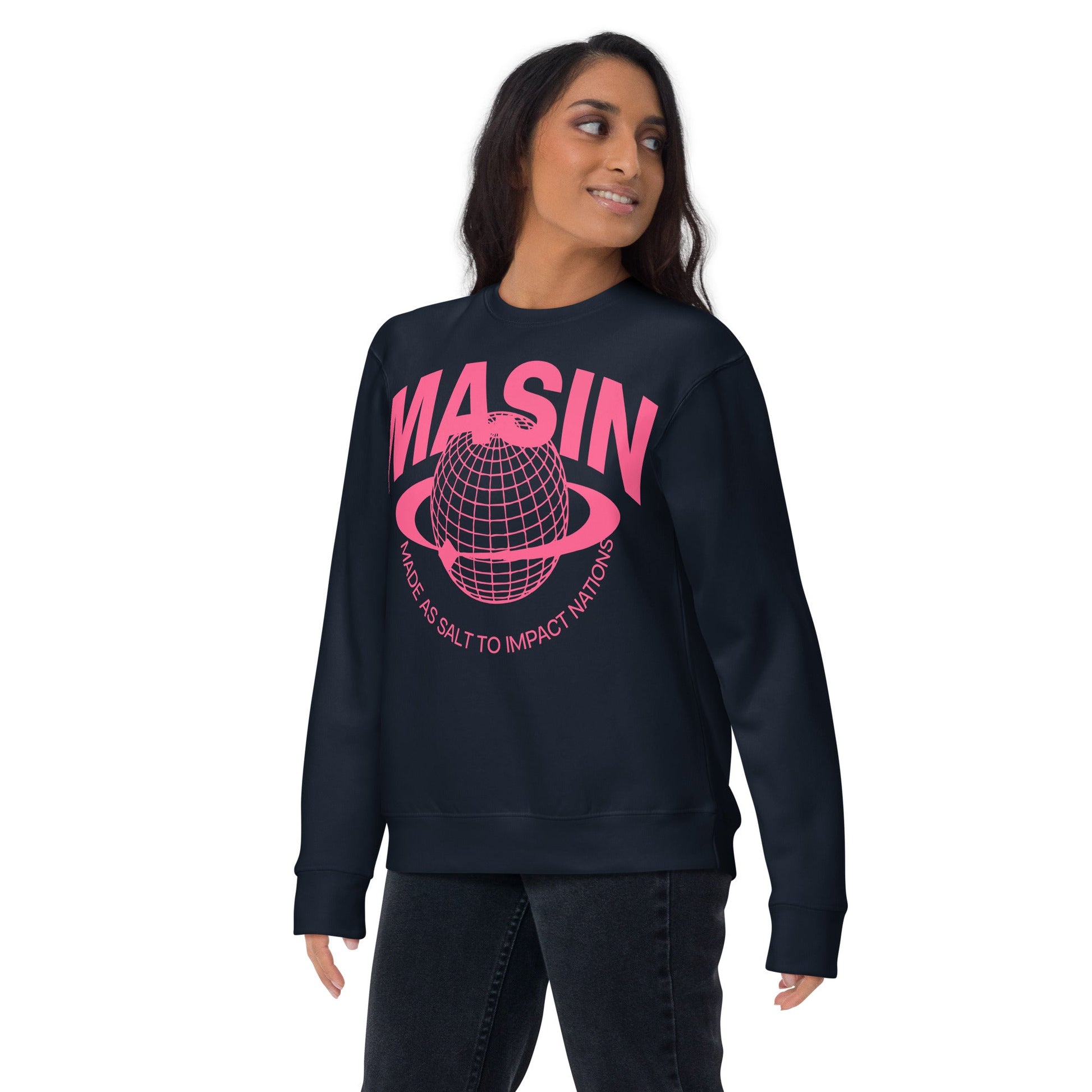 MASIN Definition PINK - Unisex Premium Sweatshirt by MASIN Fashion – Faith - based Wear