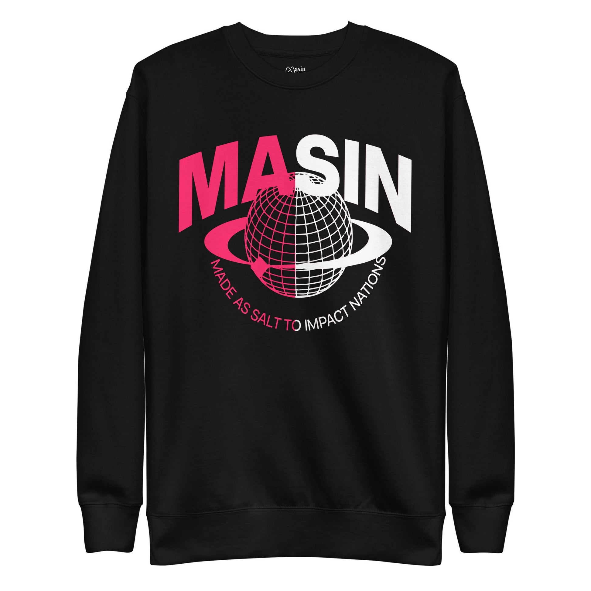 MASIN Definition WHITE PINK - Unisex Premium Sweatshirt by MASIN Fashion – Faith - based Wear