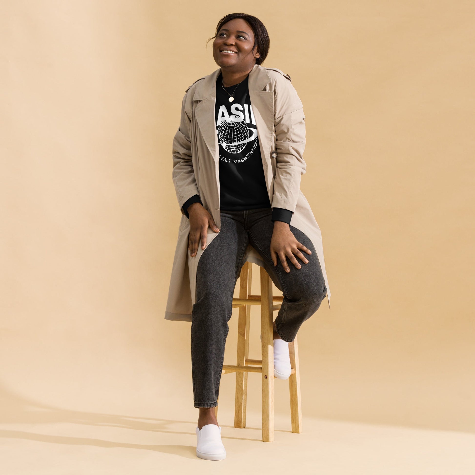 MASIN Definition WHITE - Unisex Premium Sweatshirt by MASIN Fashion – Faith - based Wear