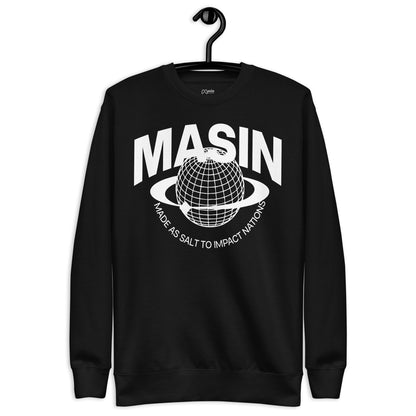 MASIN Definition WHITE - Unisex Premium Sweatshirt by MASIN Fashion – Faith - based Wear