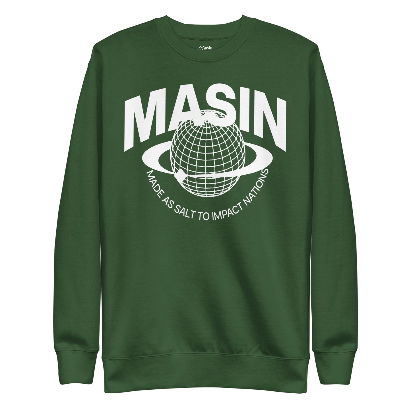 MASIN Definition WHITE - Unisex Premium Sweatshirt by MASIN Fashion – Faith - based Wear