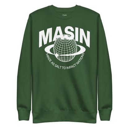 MASIN Definition WHITE - Unisex Premium Sweatshirt by MASIN Fashion – Faith - based Wear