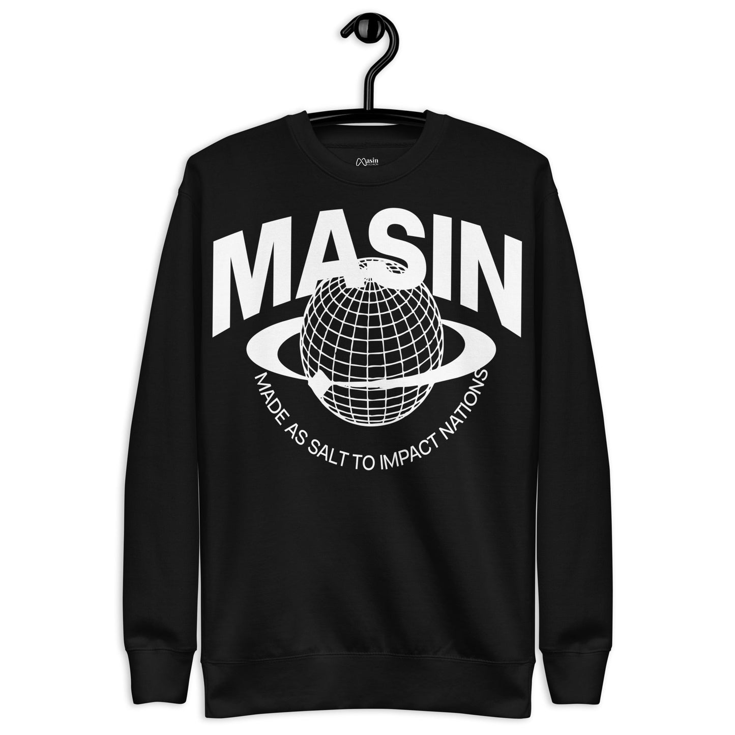 MASIN Definition WHITE - Unisex Premium Sweatshirt by MASIN Fashion – Faith - based Wear