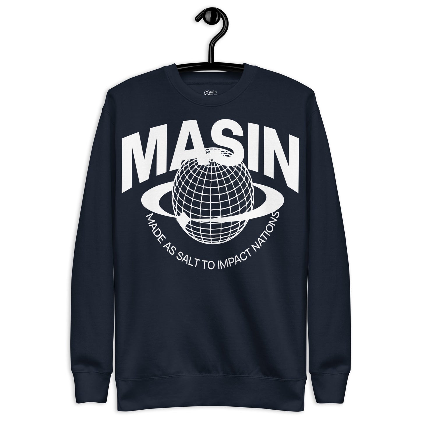 MASIN Definition WHITE - Unisex Premium Sweatshirt by MASIN Fashion – Faith - based Wear