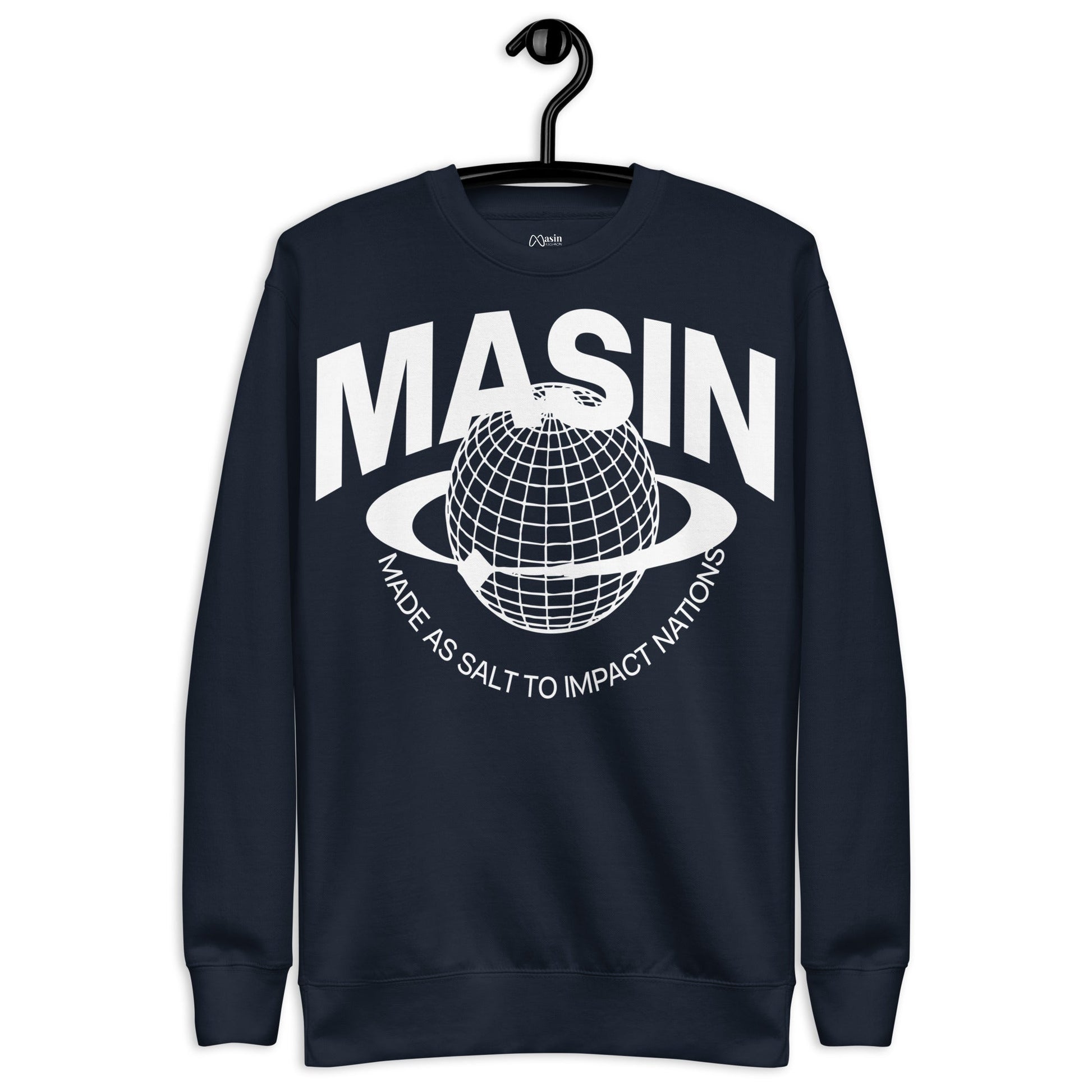 MASIN Definition WHITE - Unisex Premium Sweatshirt by MASIN Fashion – Faith - based Wear