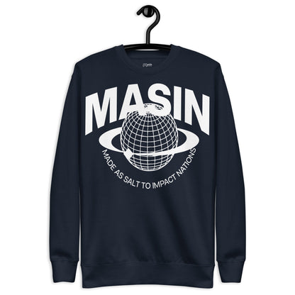 MASIN Definition WHITE - Unisex Premium Sweatshirt by MASIN Fashion – Faith - based Wear