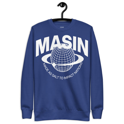MASIN Definition WHITE - Unisex Premium Sweatshirt by MASIN Fashion – Faith - based Wear