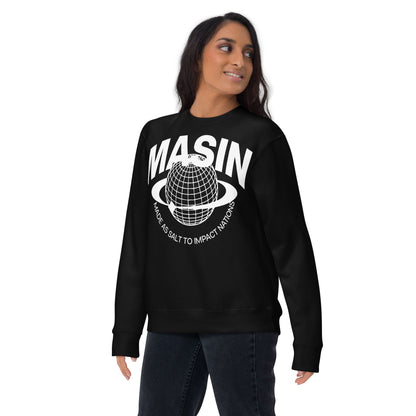MASIN Definition WHITE - Unisex Premium Sweatshirt by MASIN Fashion – Faith - based Wear
