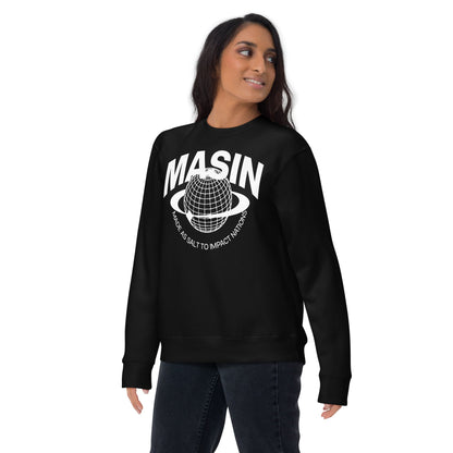 MASIN Definition WHITE - Unisex Premium Sweatshirt by MASIN Fashion – Faith - based Wear