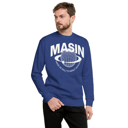 MASIN Definition WHITE - Unisex Premium Sweatshirt by MASIN Fashion – Faith - based Wear