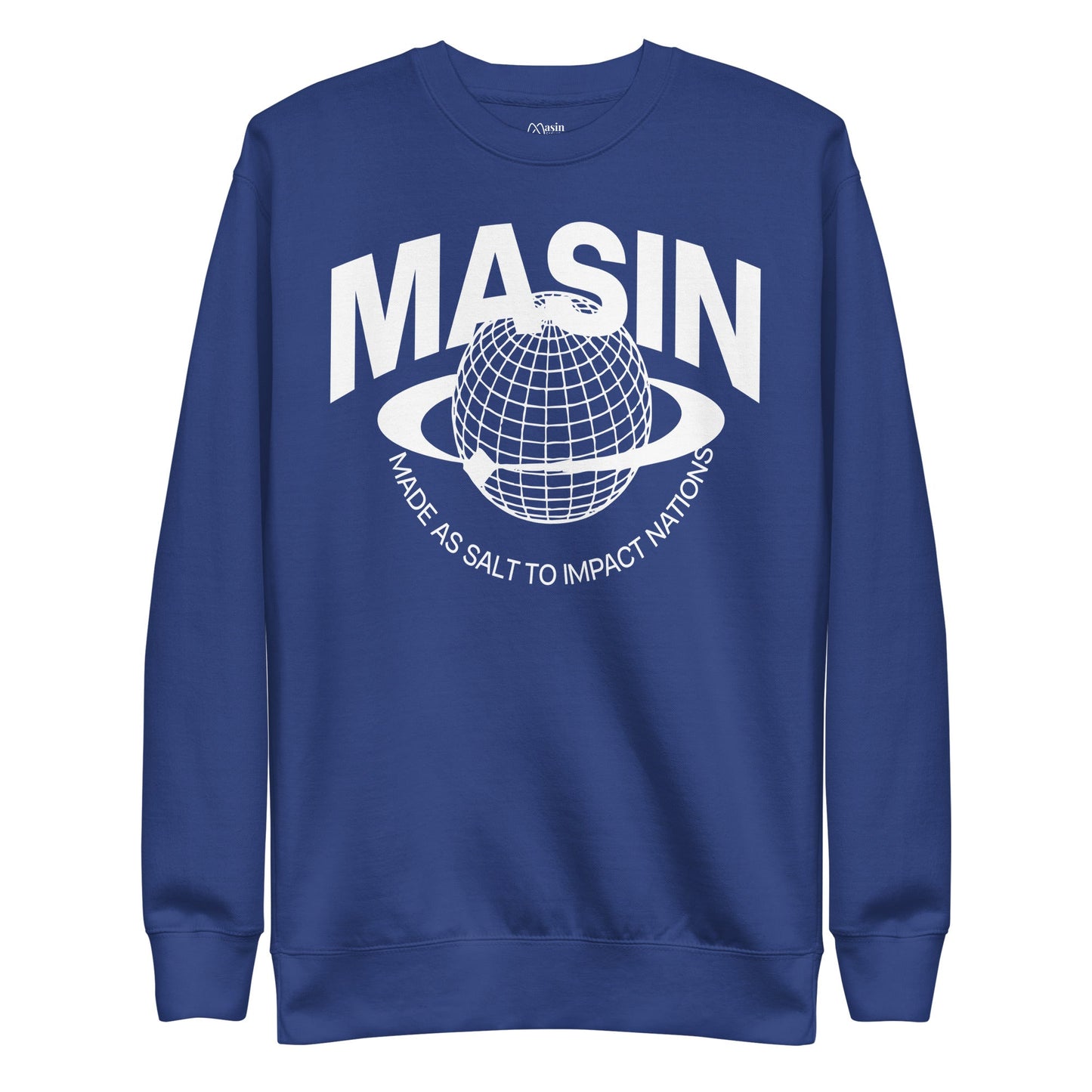 MASIN Definition WHITE - Unisex Premium Sweatshirt by MASIN Fashion – Faith - based Wear