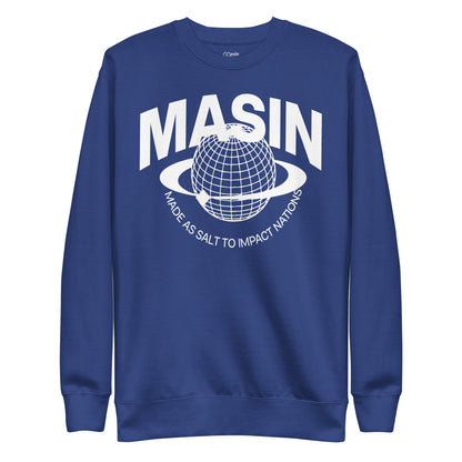 MASIN Definition WHITE - Unisex Premium Sweatshirt by MASIN Fashion – Faith - based Wear