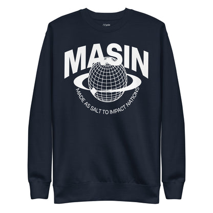 MASIN Definition WHITE - Unisex Premium Sweatshirt by MASIN Fashion – Faith - based Wear