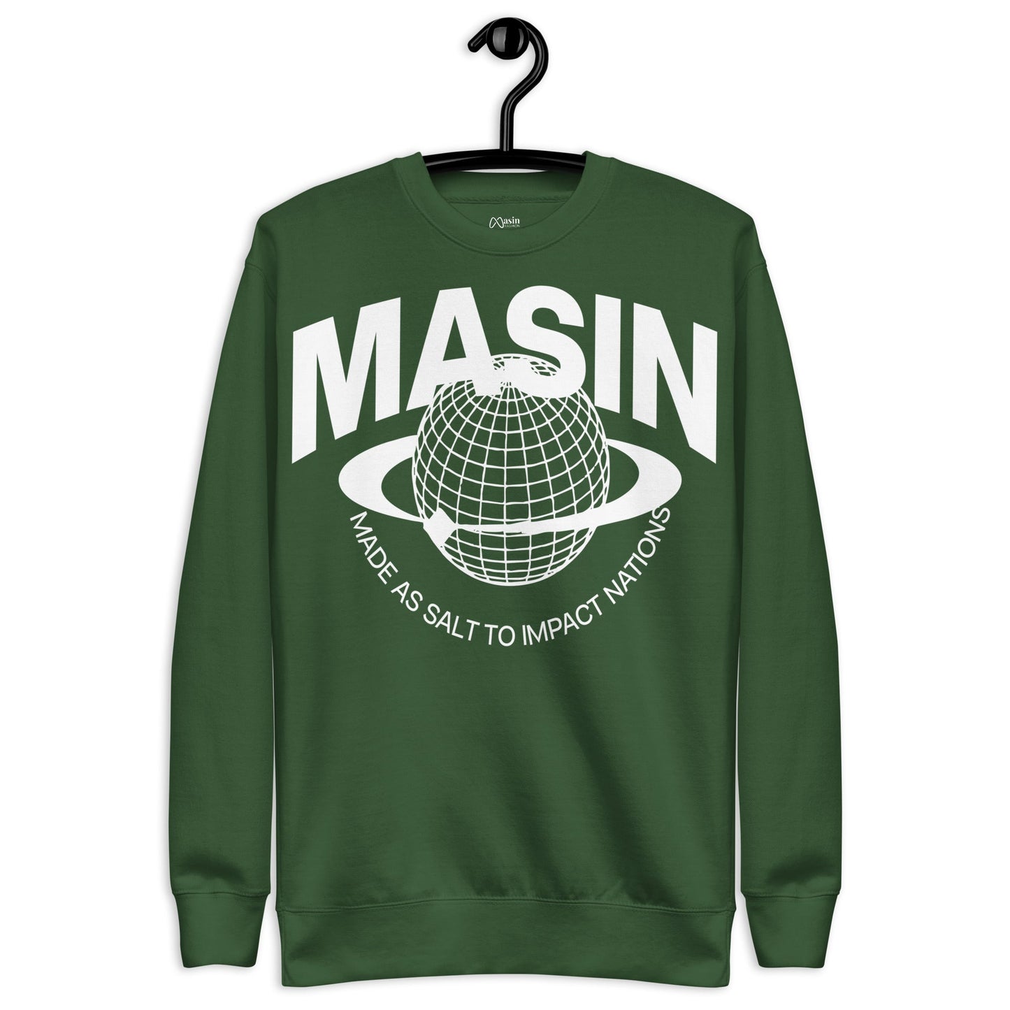 MASIN Definition WHITE - Unisex Premium Sweatshirt by MASIN Fashion – Faith - based Wear
