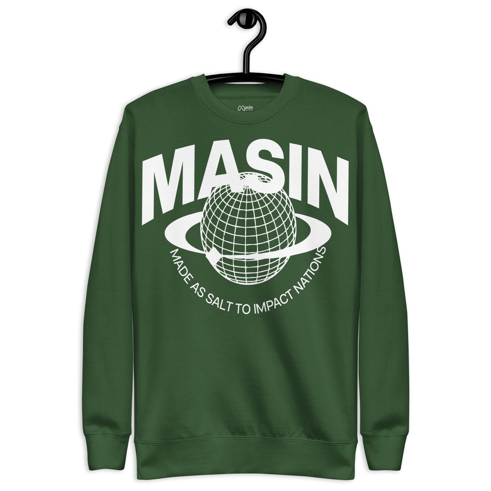 MASIN Definition WHITE - Unisex Premium Sweatshirt by MASIN Fashion – Faith - based Wear