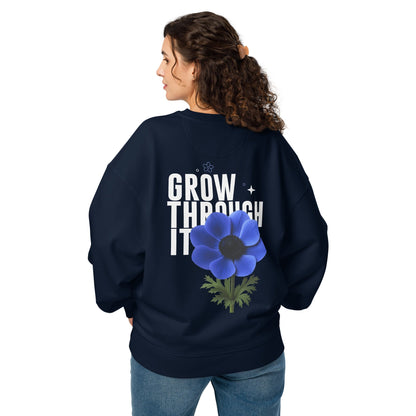 MASIN Unisex Premium Organic Oversized Jumper - Grow through it by MASIN Fashion – Faith - based Wear