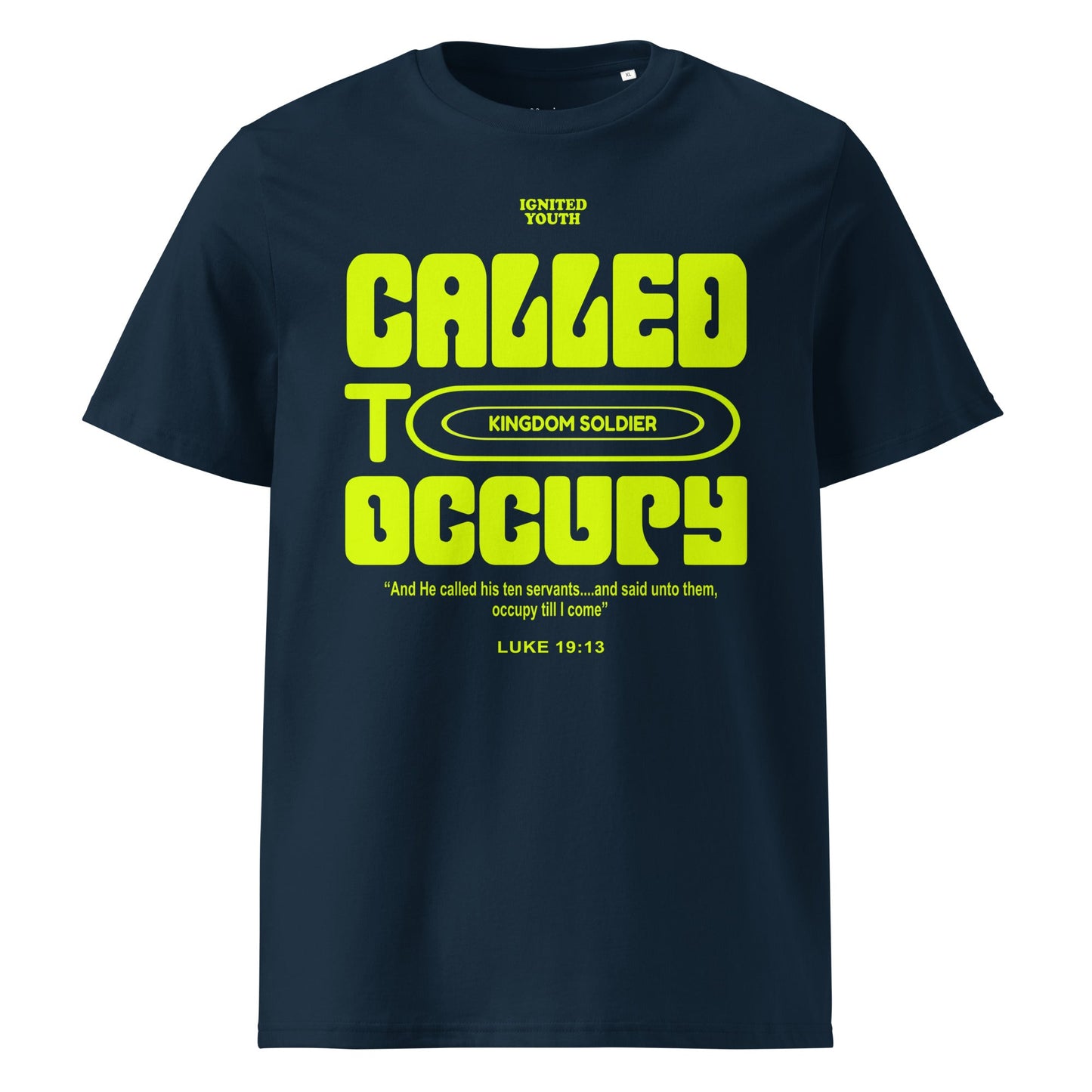 OCCUPY Neon - Unisex Premium Organic Cotton T-Shirt by MASIN Fashion – Faith - based Wear