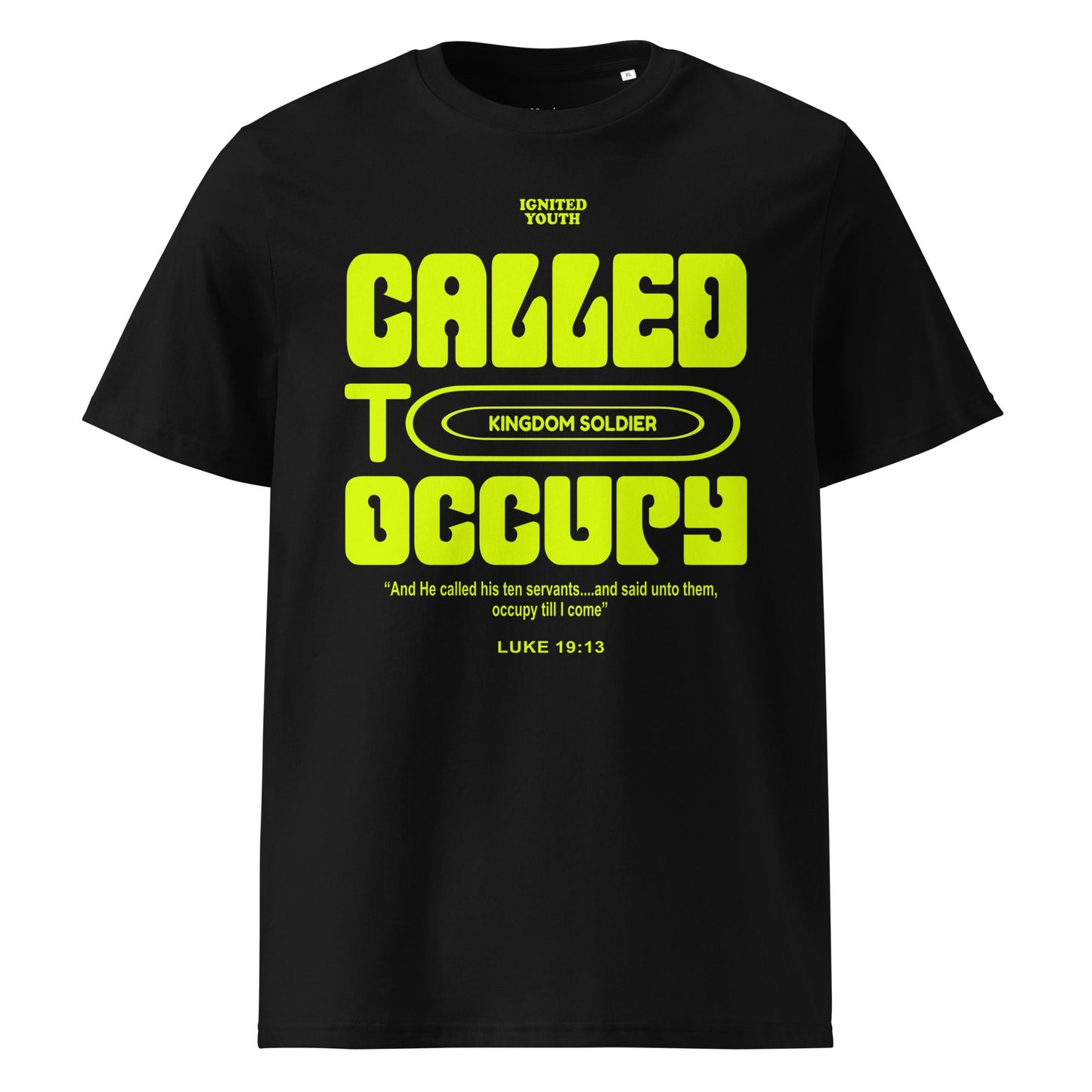 OCCUPY Neon - Unisex Premium Organic Cotton T-Shirt by MASIN Fashion – Faith - based Wear