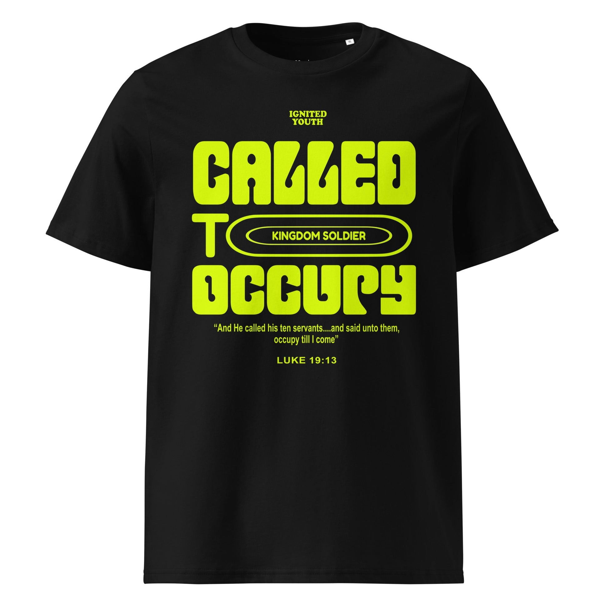 OCCUPY Neon - Unisex Premium Organic Cotton T-Shirt by MASIN Fashion – Faith - based Wear