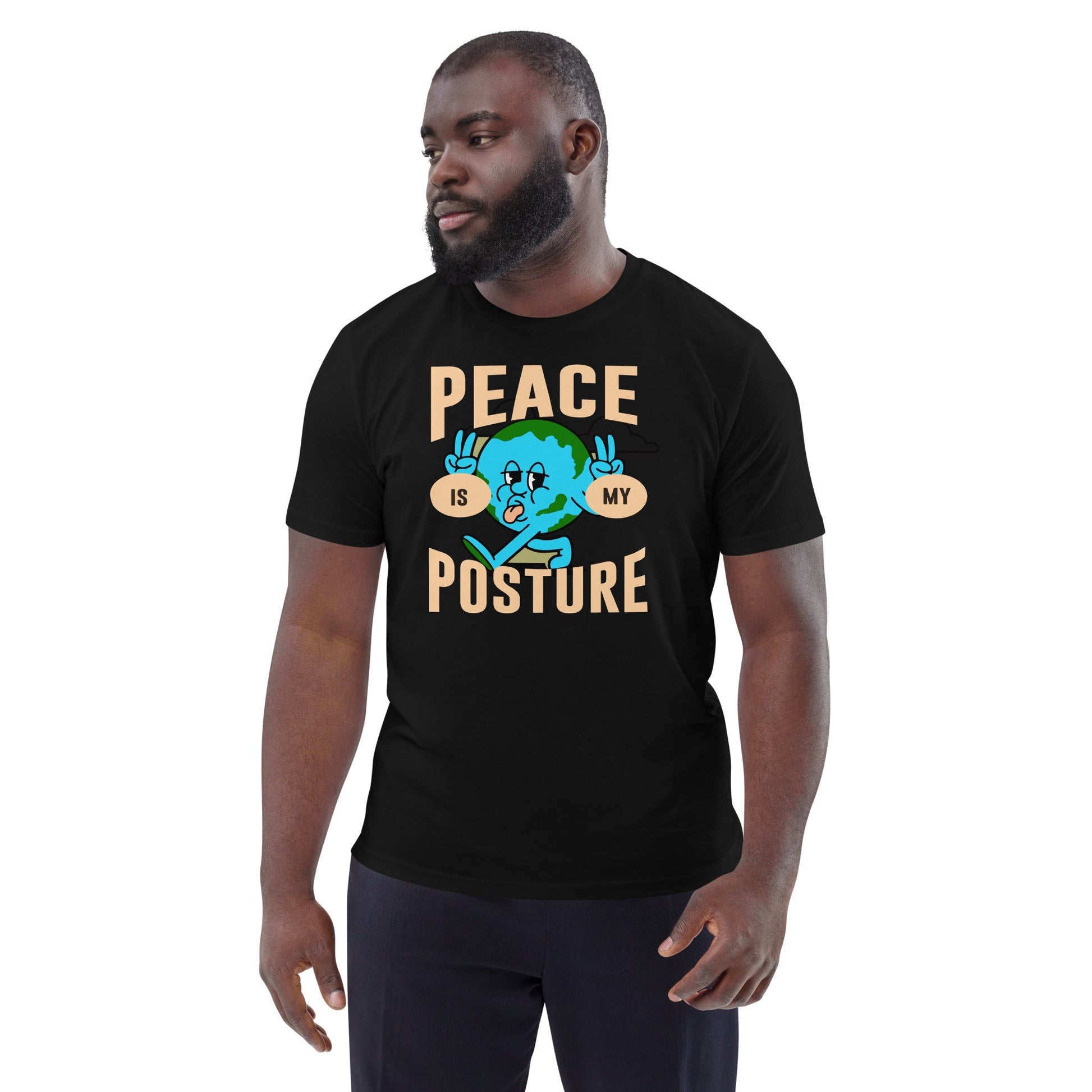 Peace is my posture - Premium Unisex organic cotton t-shirt by MASIN Fashion – Faith - based Wear