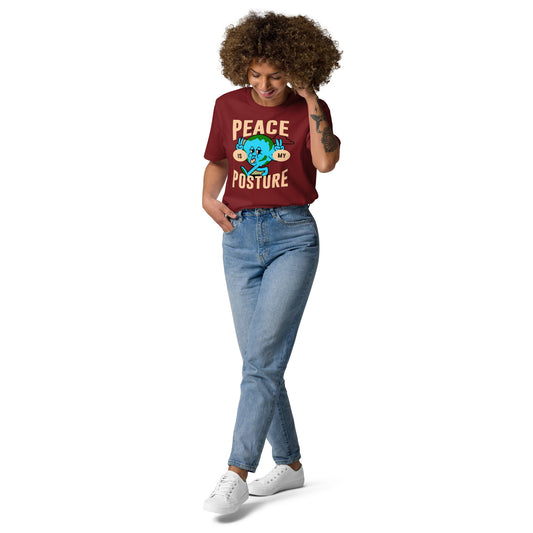 Peace is my posture - Premium Unisex organic cotton t-shirt by MASIN Fashion – Faith - based Wear