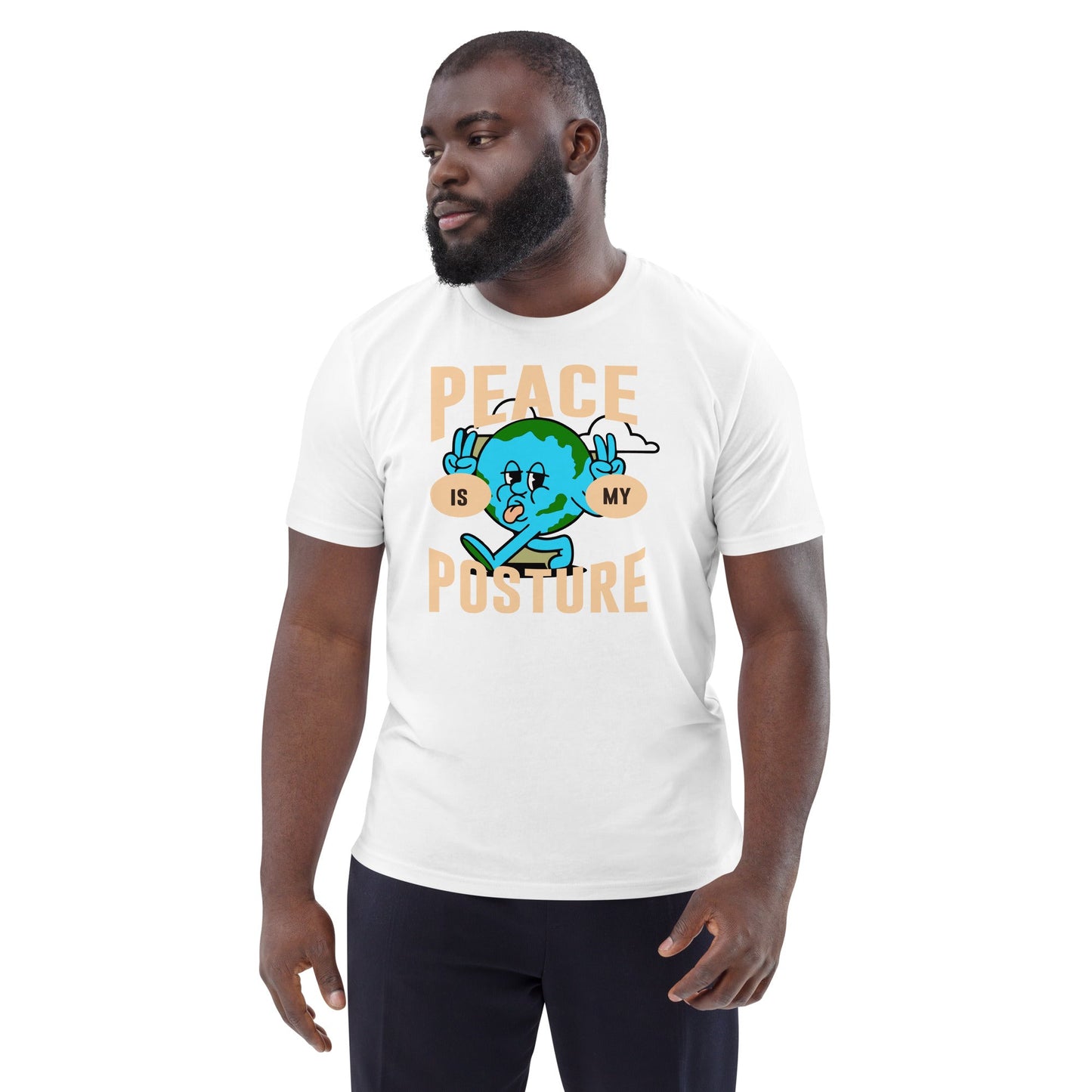 Peace is my posture - Premium Unisex organic cotton t-shirt by MASIN Fashion – Faith - based Wear