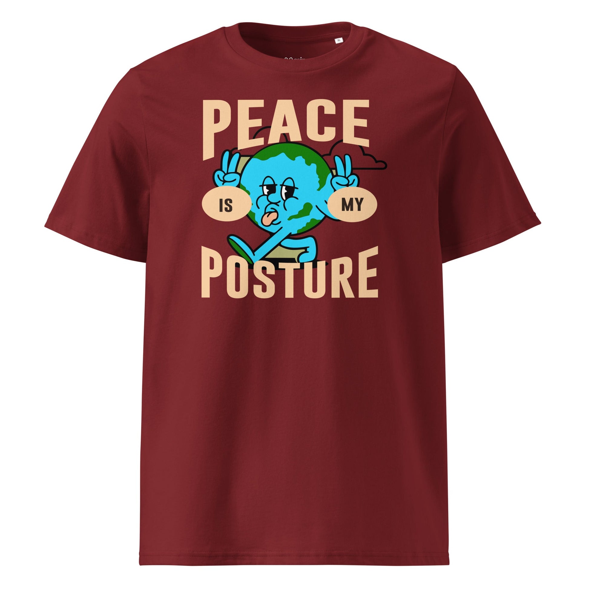 Peace is my posture - Premium Unisex organic cotton t-shirt by MASIN Fashion – Faith - based Wear