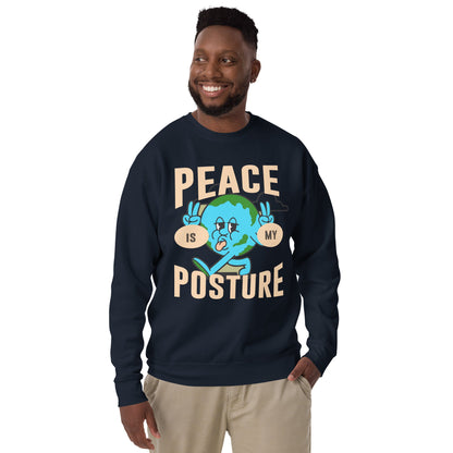 Peace is my posture - Unisex Premium Sweatshirt by MASIN Fashion – Faith - based Wear
