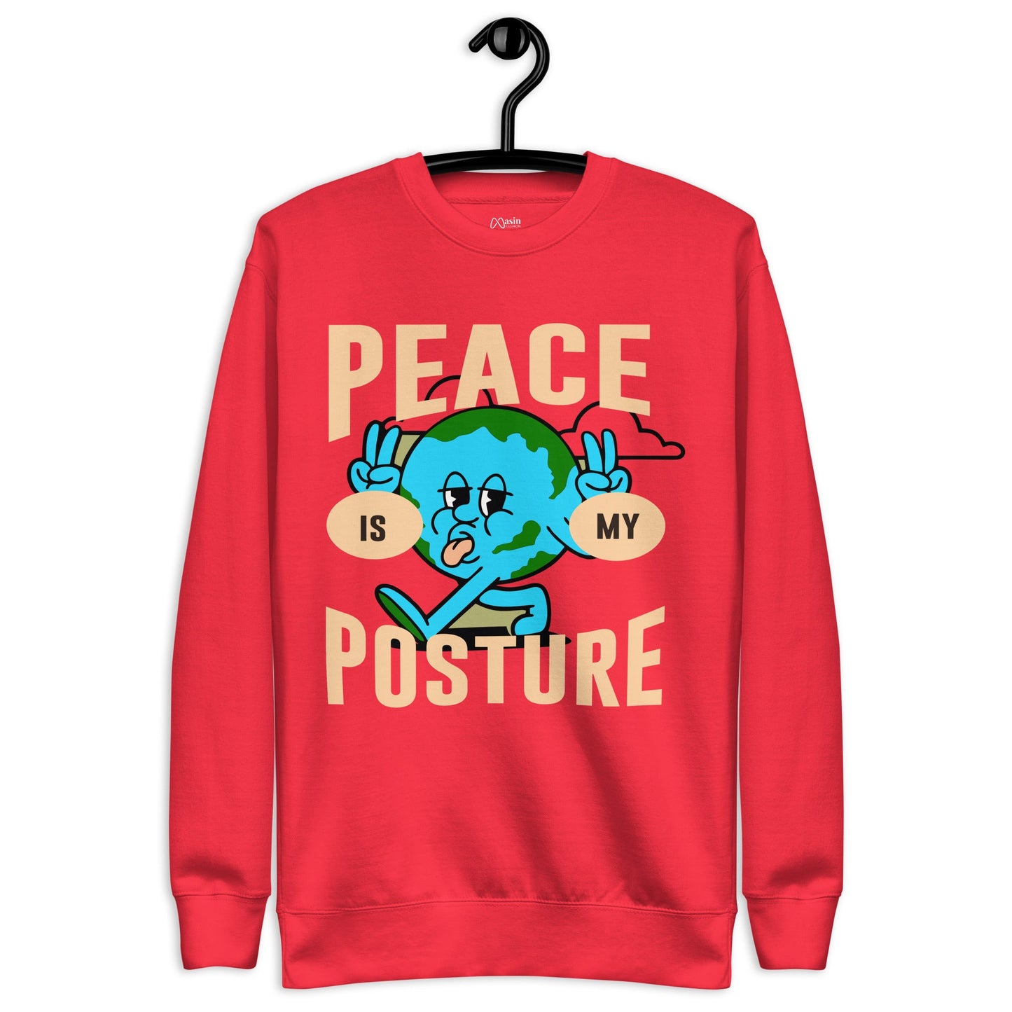 Peace is my posture - Unisex Premium Sweatshirt by MASIN Fashion – Faith - based Wear