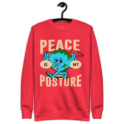 Peace is my posture - Unisex Premium Sweatshirt by MASIN Fashion – Faith - based Wear