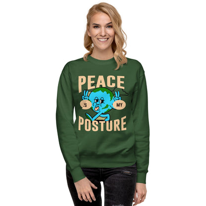 Peace is my posture - Unisex Premium Sweatshirt by MASIN Fashion – Faith - based Wear