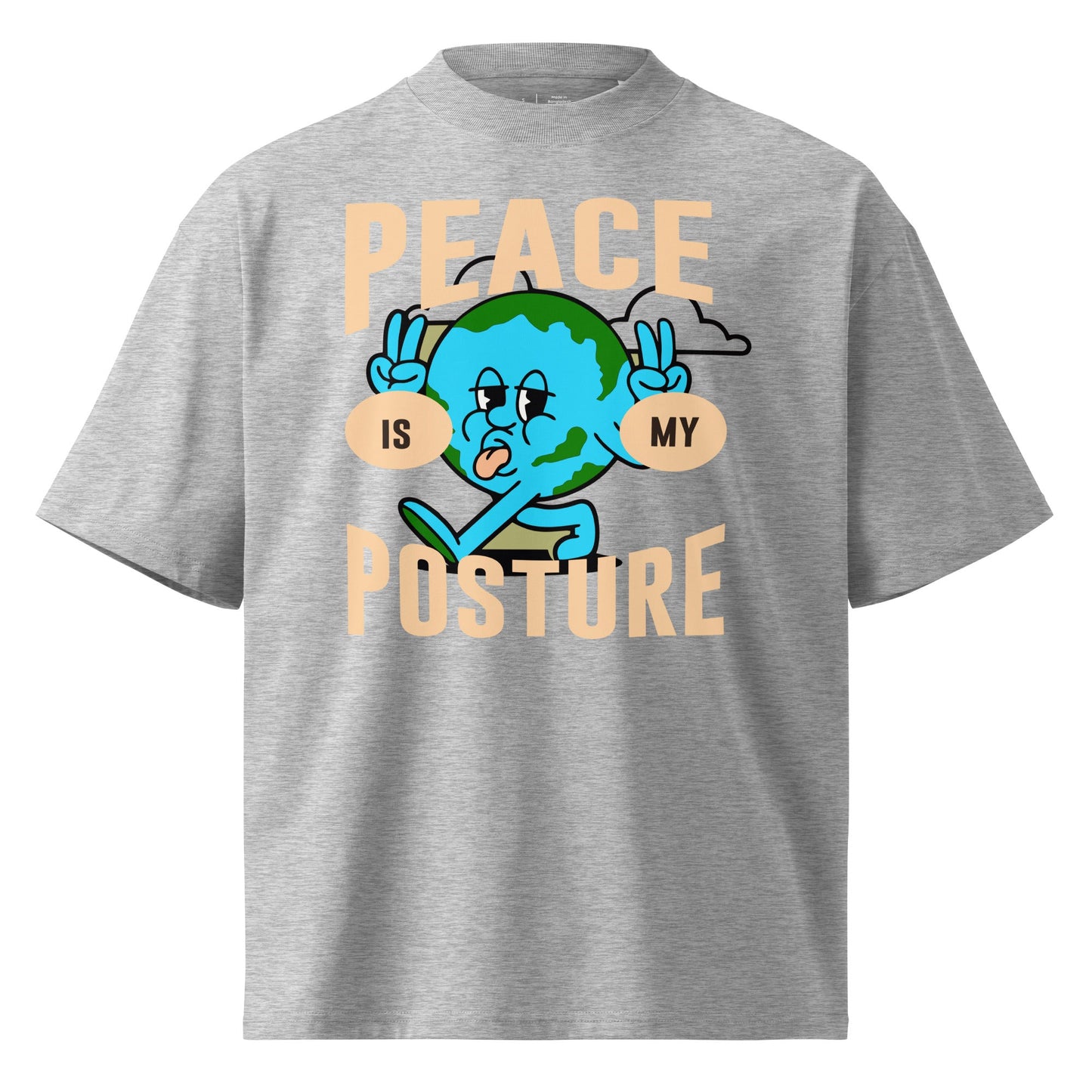 Peace - Unisex Luxe Oversized High Neck T-Shirt by MASIN Fashion – Faith - based Wear