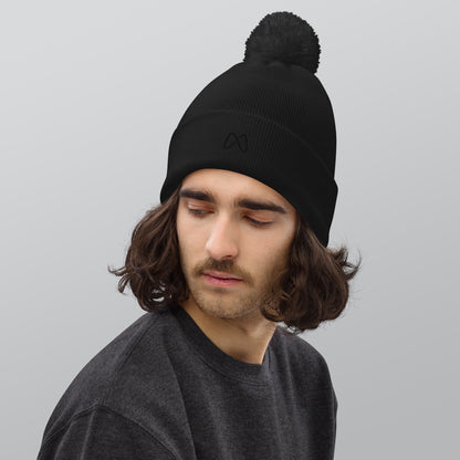 Pom pom beanie - Black , Navy , Burgundy by MASIN Fashion – Faith - based Wear