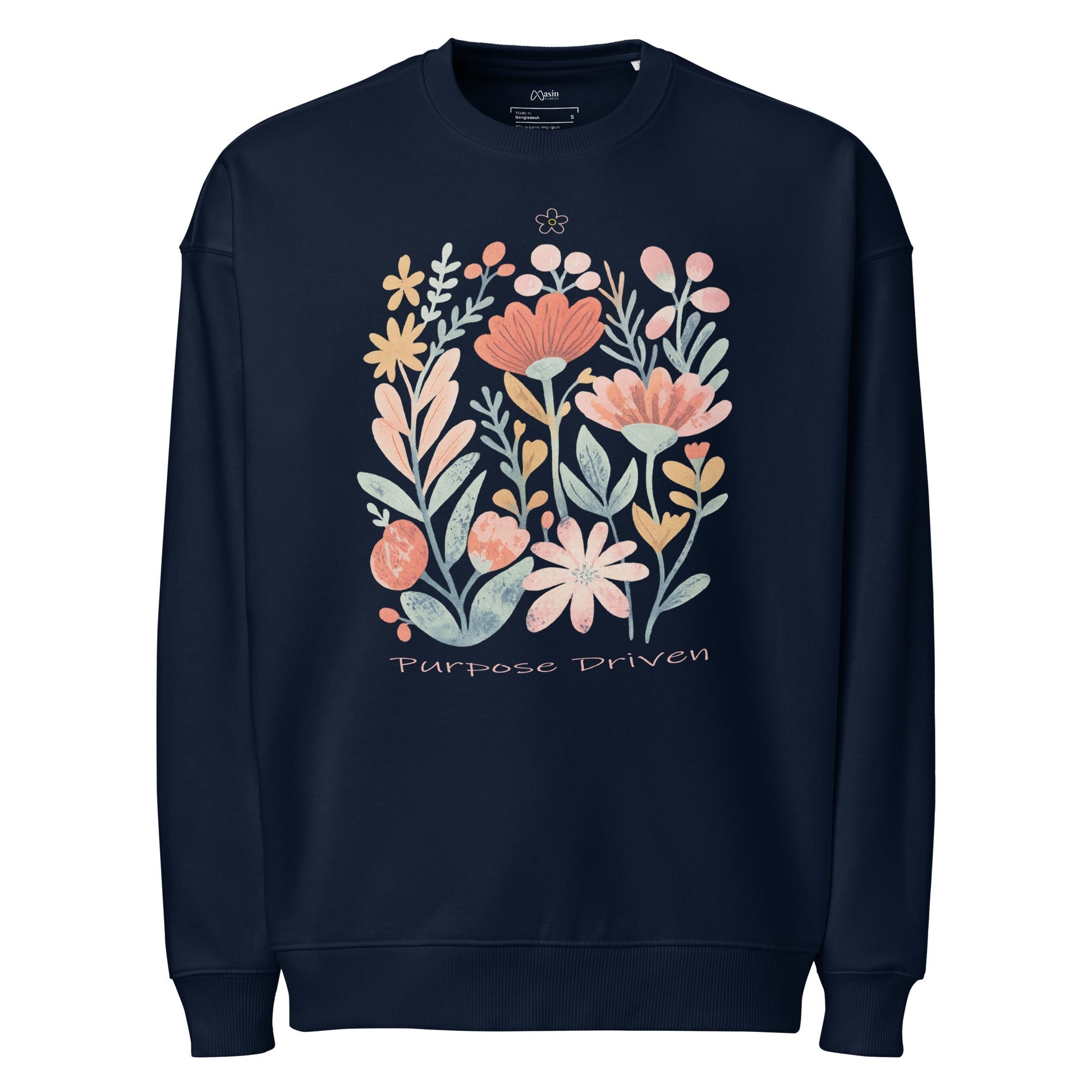 Purpose Driven - Unisex Premium Organic Oversized Jumper by MASIN Fashion – Faith - based Wear