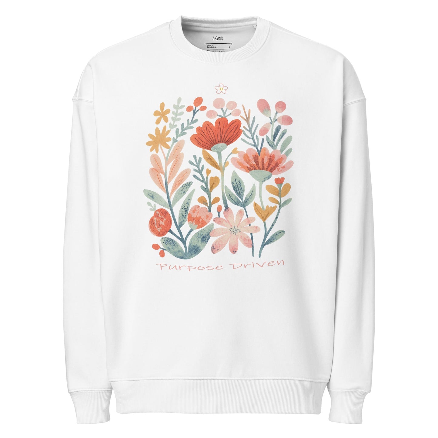 Purpose Driven - Unisex Premium Organic Oversized Jumper by MASIN Fashion – Faith - based Wear
