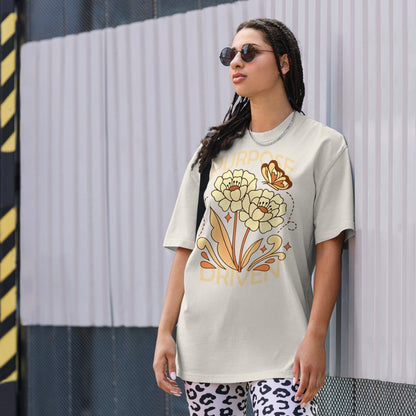 Purpose Driven - Unisex Vintage Oversized T-Shirt by MASIN Fashion – Faith - based Wear