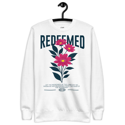 Redeemed Unisex Premium Jumper by MASIN Fashion – Faith - based Wear