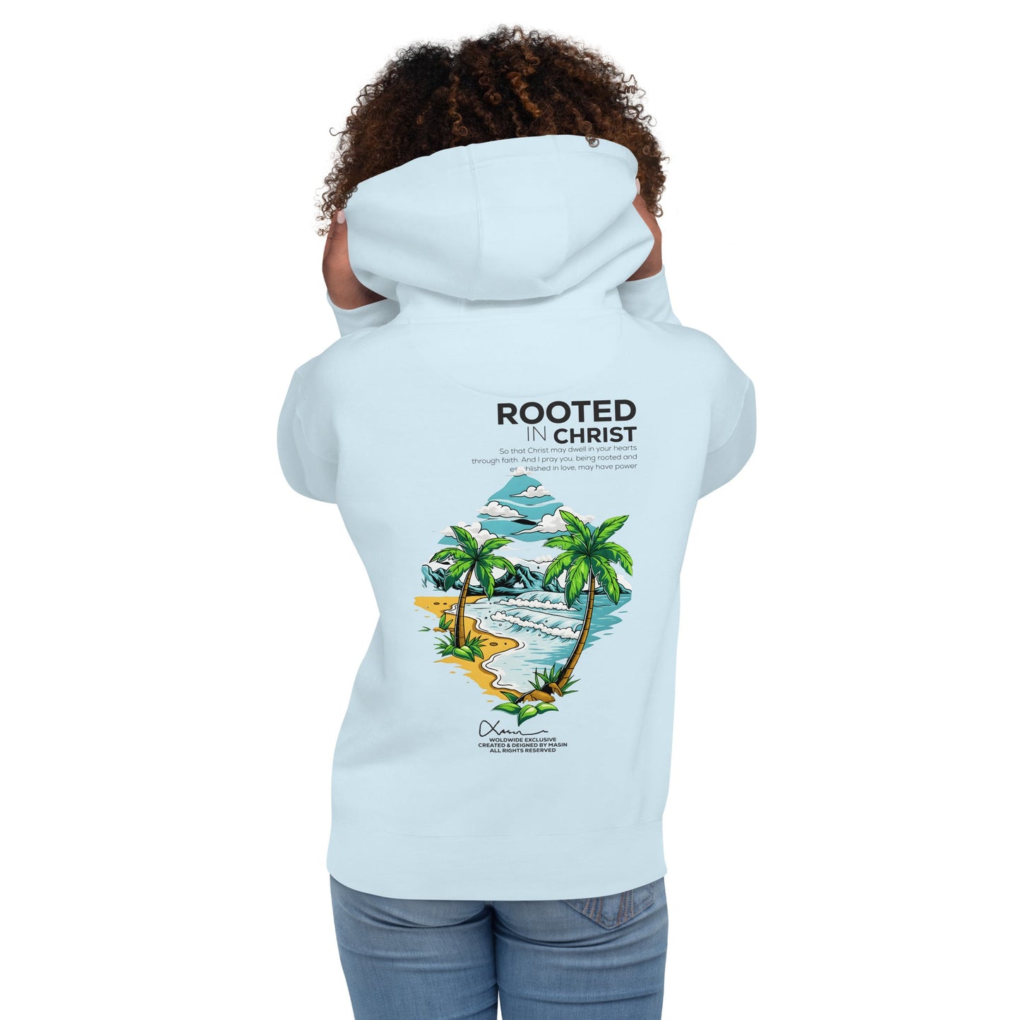 Rooted in Christ - Unisex LUXE Edition Hoodie by MASIN Fashion – Faith - based Wear