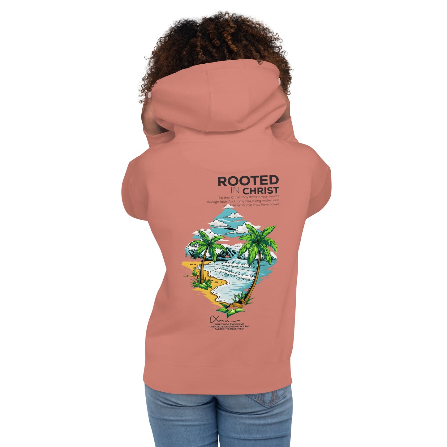 Rooted in Christ - Unisex LUXE Edition Hoodie by MASIN Fashion – Faith - based Wear